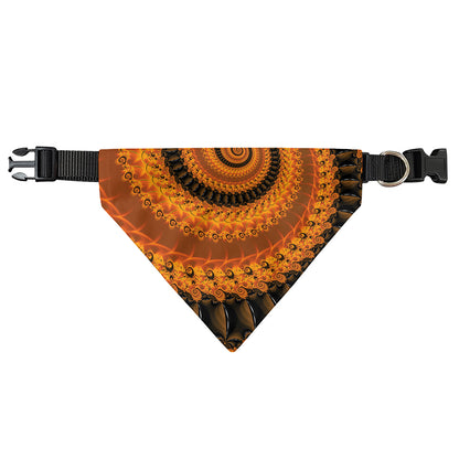 Spiral Fractal Print Over The Collar Dog Bandana