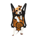 Spiral Fractal Print Pet Carrier Backpack