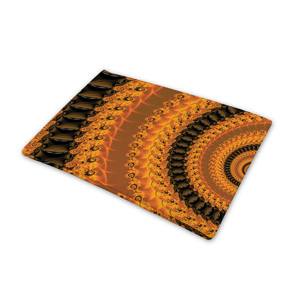 Spiral Fractal Print Pet Cooling Mat Cover