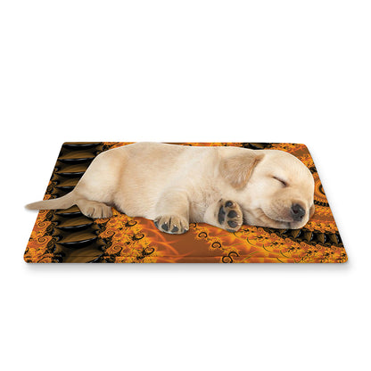 Spiral Fractal Print Pet Cooling Mat Cover