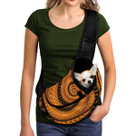 Spiral Fractal Print Pet Sling Carrier