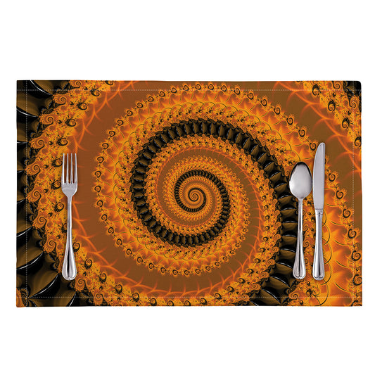 Spiral Fractal Print Placemat