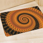 Spiral Fractal Print Polyester Doormat