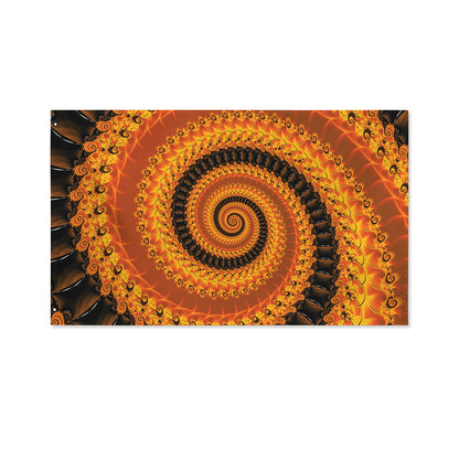 Spiral Fractal Print Polyester Flag