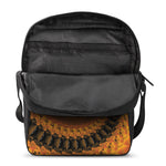 Spiral Fractal Print Rectangular Crossbody Bag