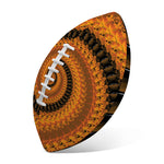 Spiral Fractal Print Rugby Ball