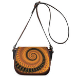 Spiral Fractal Print Saddle Bag