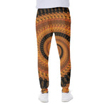 Spiral Fractal Print Scuba Joggers