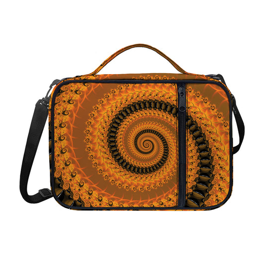 Spiral Fractal Print Shoulder Strap Bible Bag
