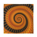 Spiral Fractal Print Silk Bandana
