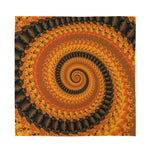 Spiral Fractal Print Silk Bandana