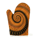 Spiral Fractal Print Single Oven Mitt