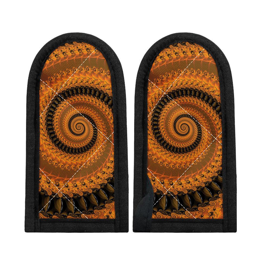 Spiral Fractal Print Skillet Handle Cover