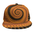 Spiral Fractal Print Snapback Cap