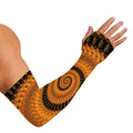 Spiral Fractal Print Sun Protection Arm Sleeves