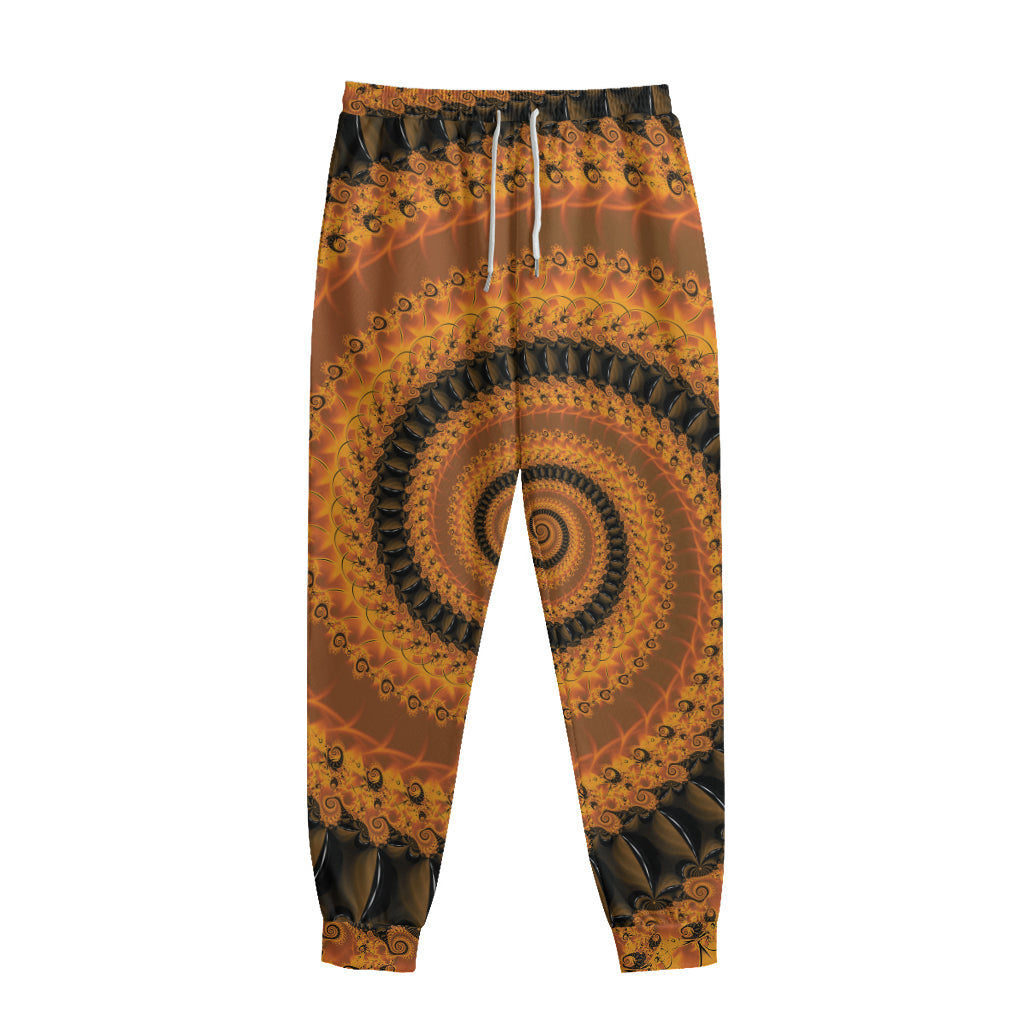 Spiral Fractal Print Sweatpants