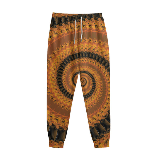 Spiral Fractal Print Sweatpants