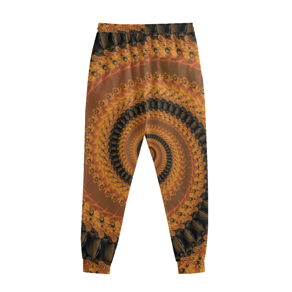 Spiral Fractal Print Sweatpants