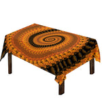 Spiral Fractal Print Tablecloth