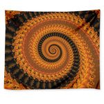 Spiral Fractal Print Tapestry