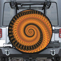 Spiral Fractal Print Tire Cover