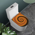 Spiral Fractal Print Toilet Lid Cover