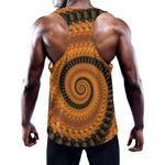 Spiral Fractal Print Training Tank Top