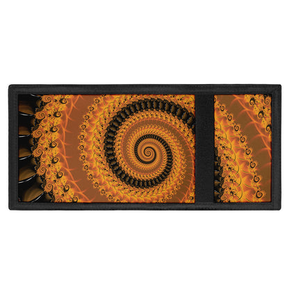 Spiral Fractal Print Trifold Wallet