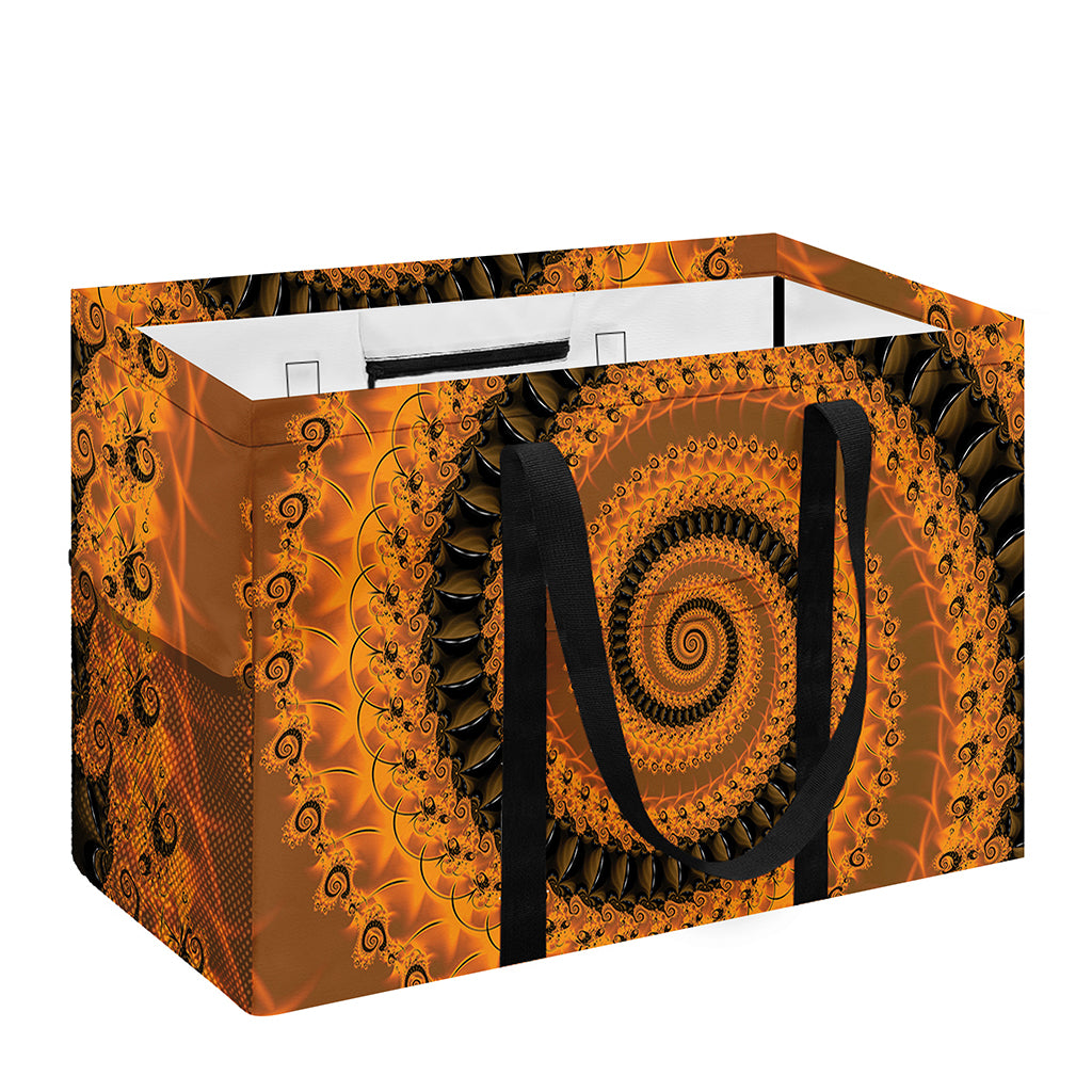Spiral Fractal Print Utility Tote Bag