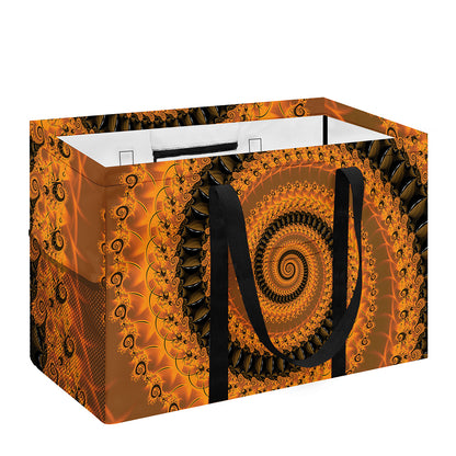 Spiral Fractal Print Utility Tote Bag