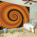 Spiral Fractal Print Wall Sticker