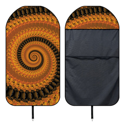 Spiral Fractal Print Waterproof Car Seat Cover