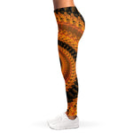 Spiral Fractal Print Women's Leggings