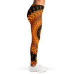 Spiral Fractal Print Women's Leggings