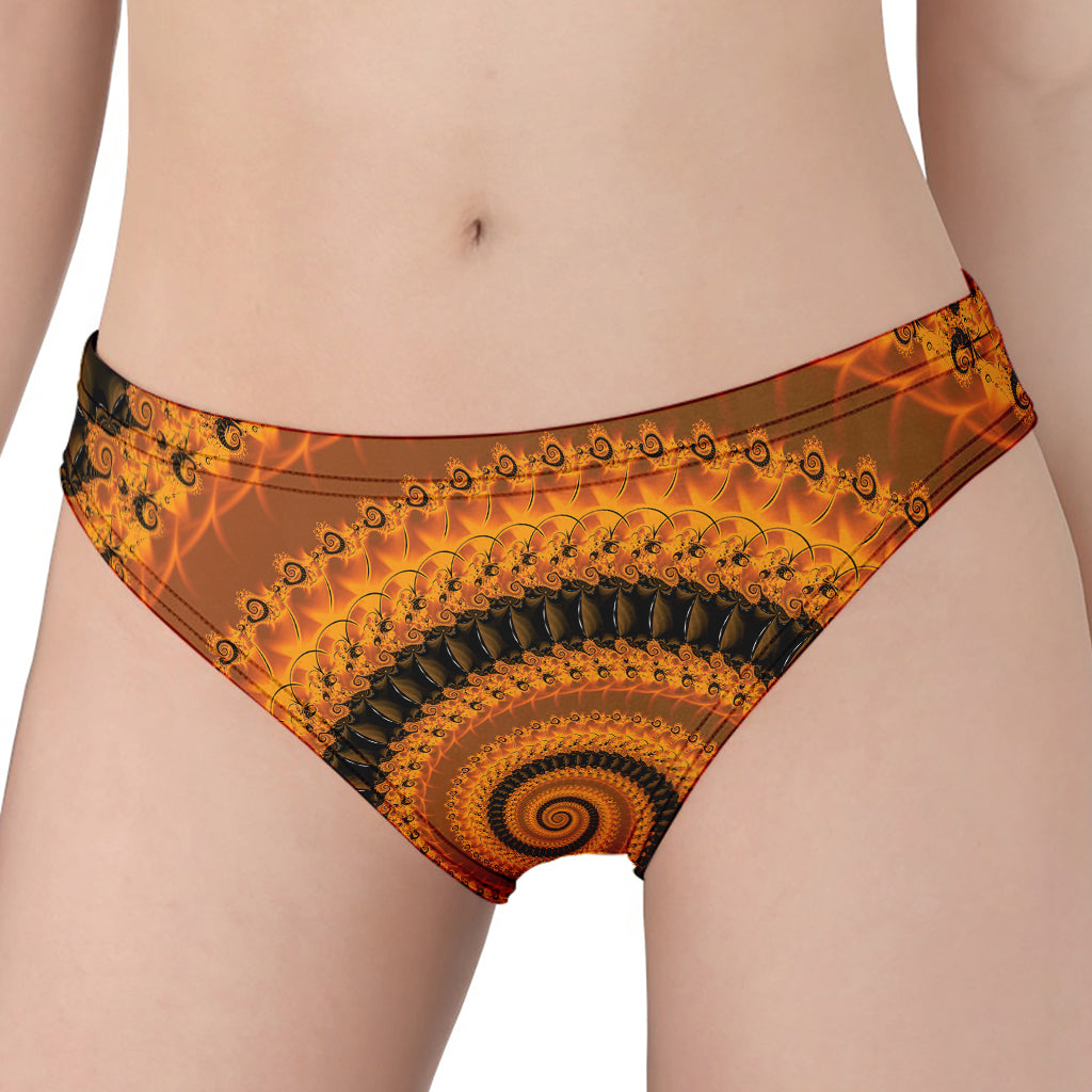 Spiral Fractal Print Women's Panties