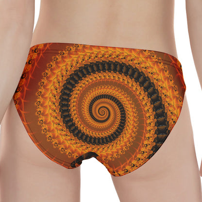 Spiral Fractal Print Women's Panties