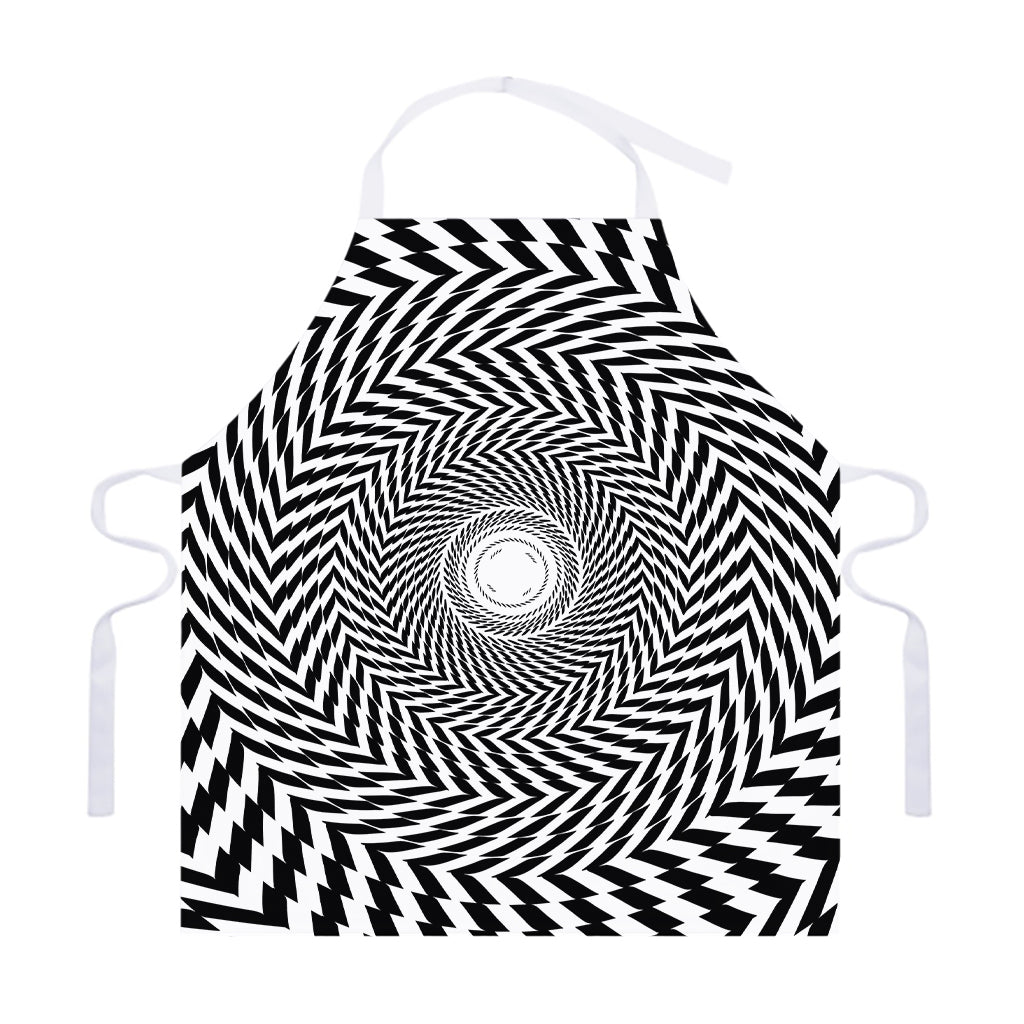 Spiral Illusory Motion Print Adjustable Apron