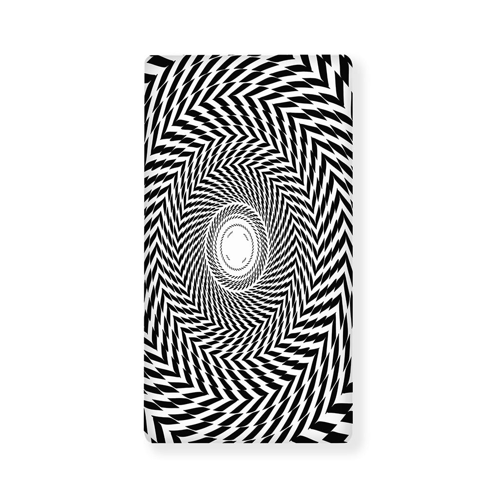 Spiral Illusory Motion Print Baby Crib Sheet