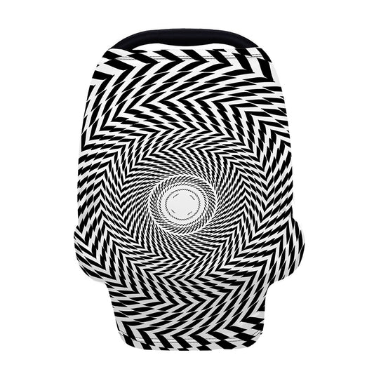 Spiral Illusory Motion Print Baby Seat Cover