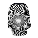 Spiral Illusory Motion Print Baby Seat Cover