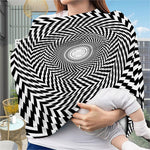 Spiral Illusory Motion Print Baby Seat Cover