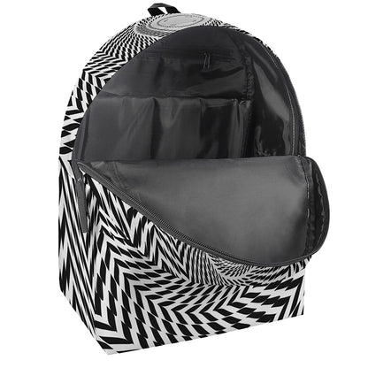Spiral Illusory Motion Print Backpack