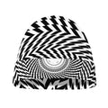 Spiral Illusory Motion Print Beanie