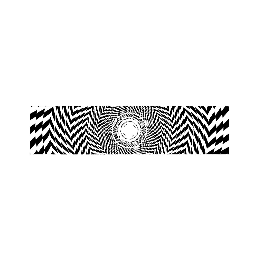 Spiral Illusory Motion Print Bed Runner