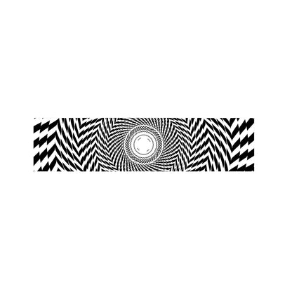Spiral Illusory Motion Print Bed Runner