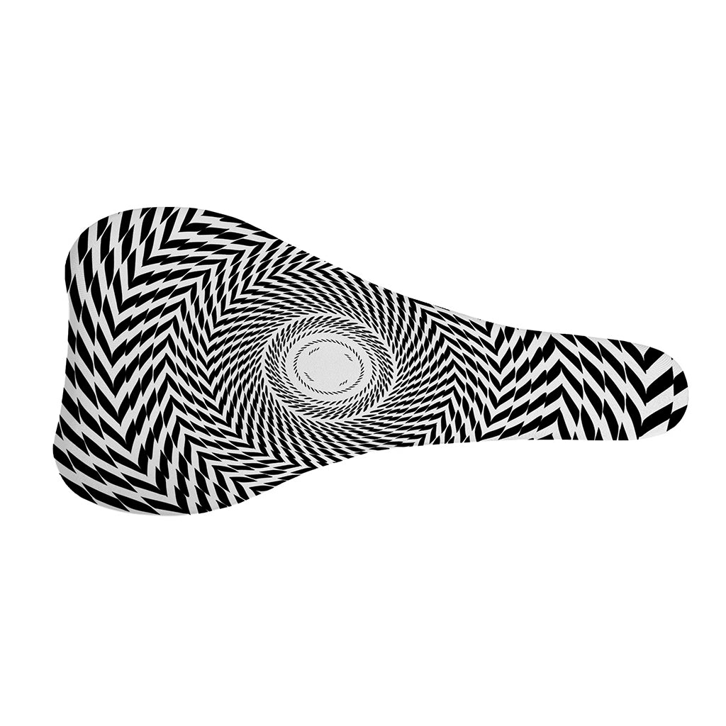 Spiral Illusory Motion Print Bicycle Seat Cover