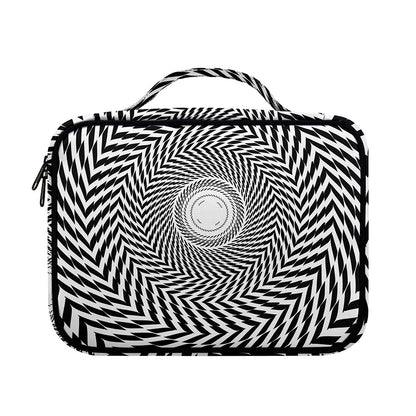 Spiral Illusory Motion Print Briefcase Bible Bag