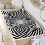 Spiral Illusory Motion Print Changing Pad Cover