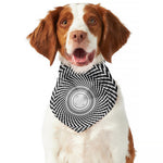 Spiral Illusory Motion Print Dog Bandana