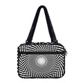 Spiral Illusory Motion Print Double Strap Bible Bag